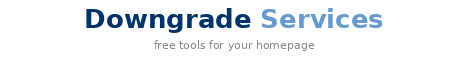 Downgrade Services