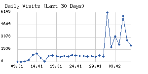 Daily visits chart
