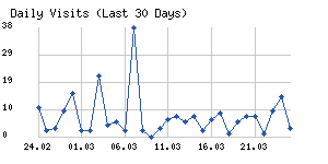 Daily visits chart